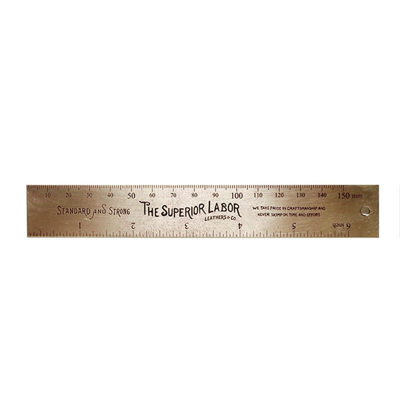 BG0017 15cm brass ruler