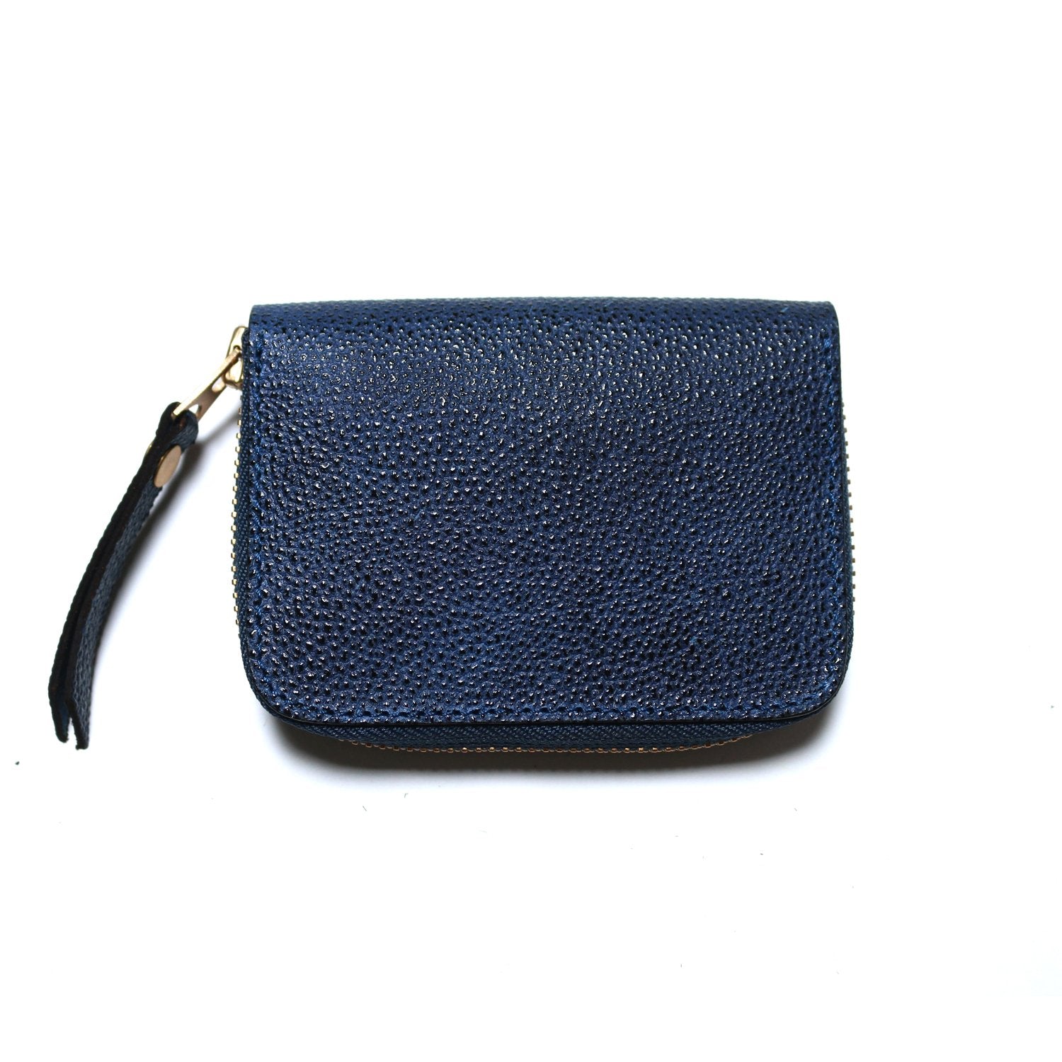SL0307 KUROZAN indigo zip small wallet