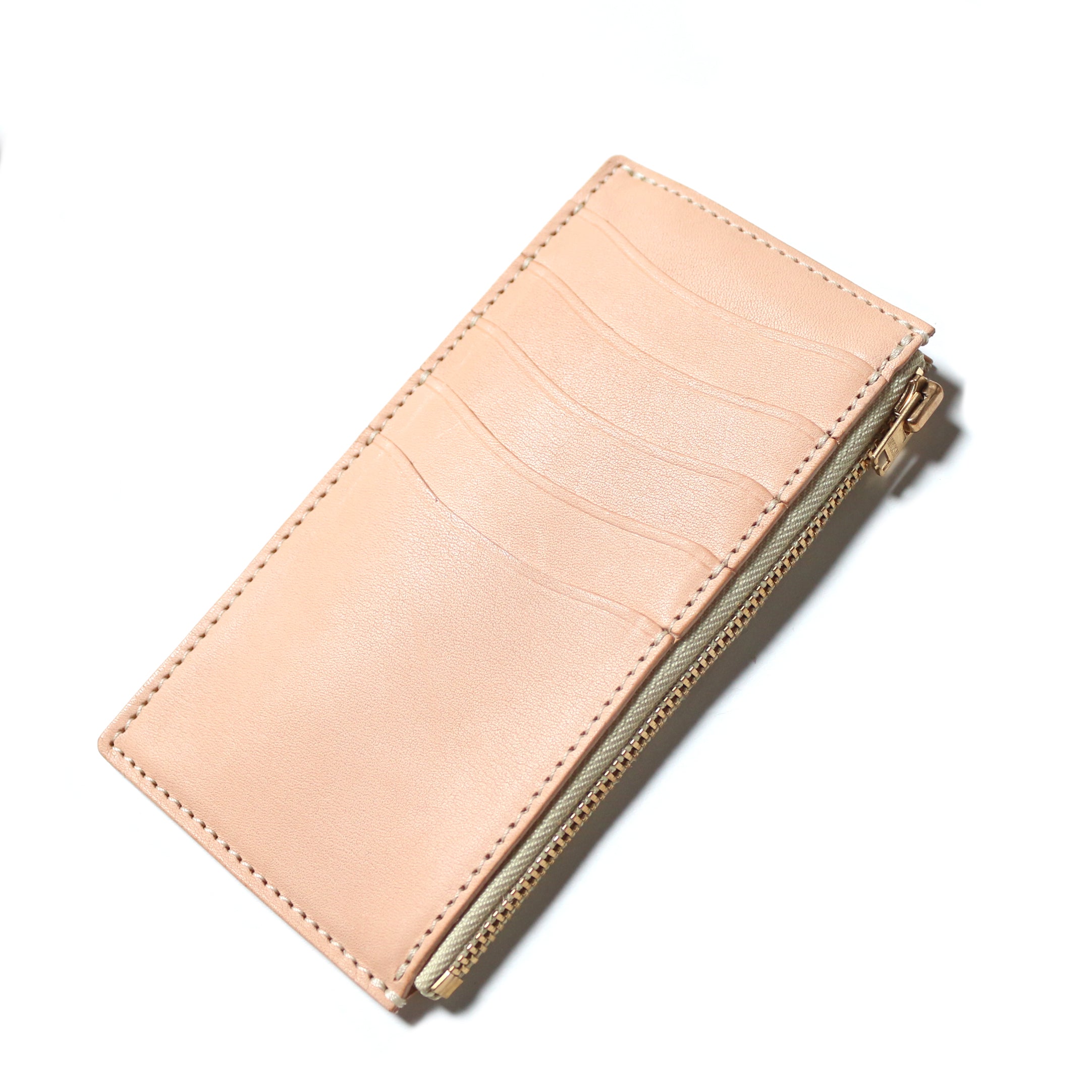 SL0190 cordovan vertical zip wallet