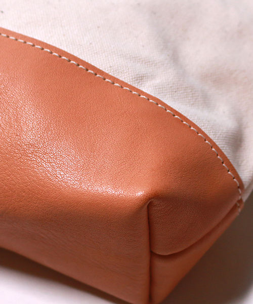 SL0040 leather bottom shoulder bag deep L