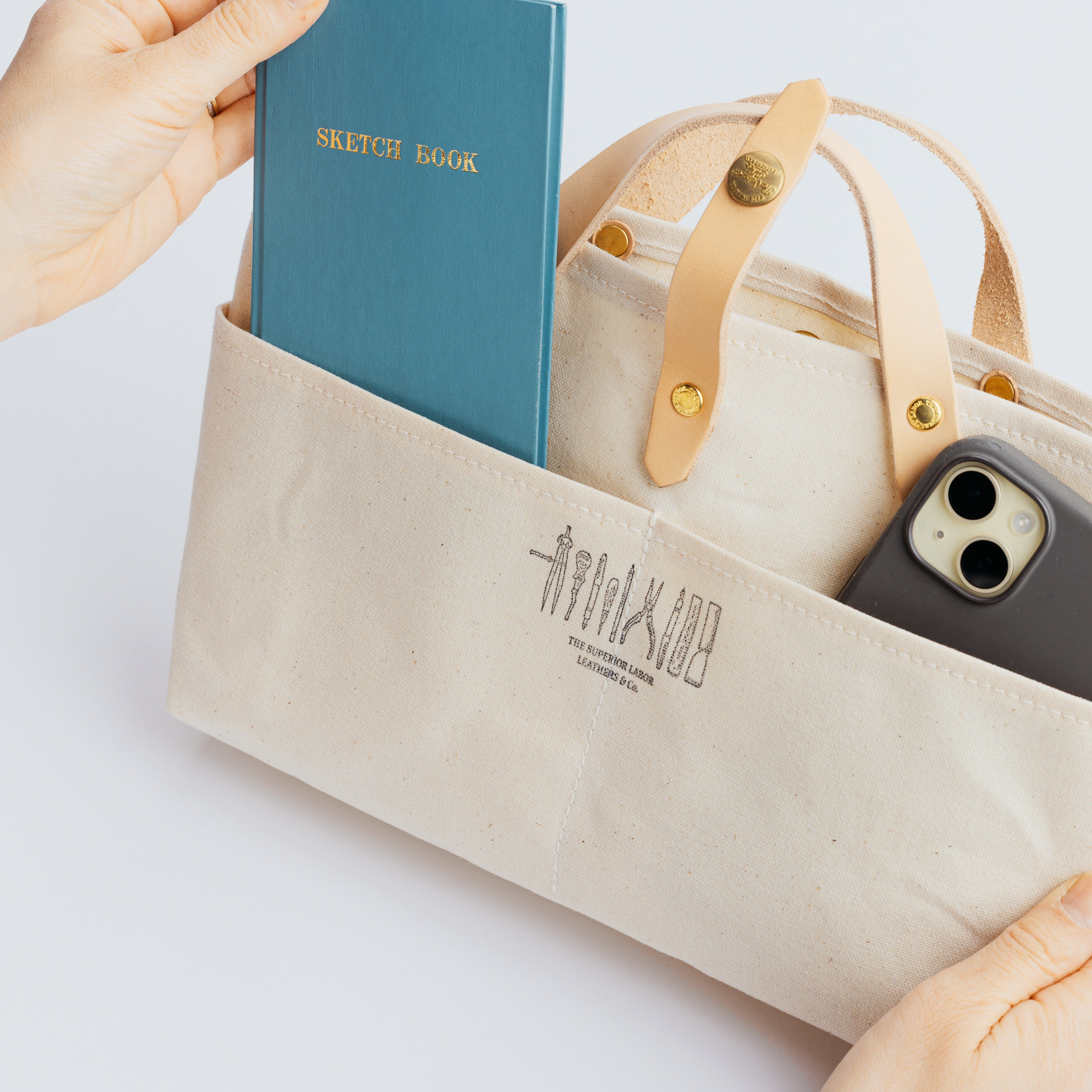 SL1706 paraffin canvas mini bag