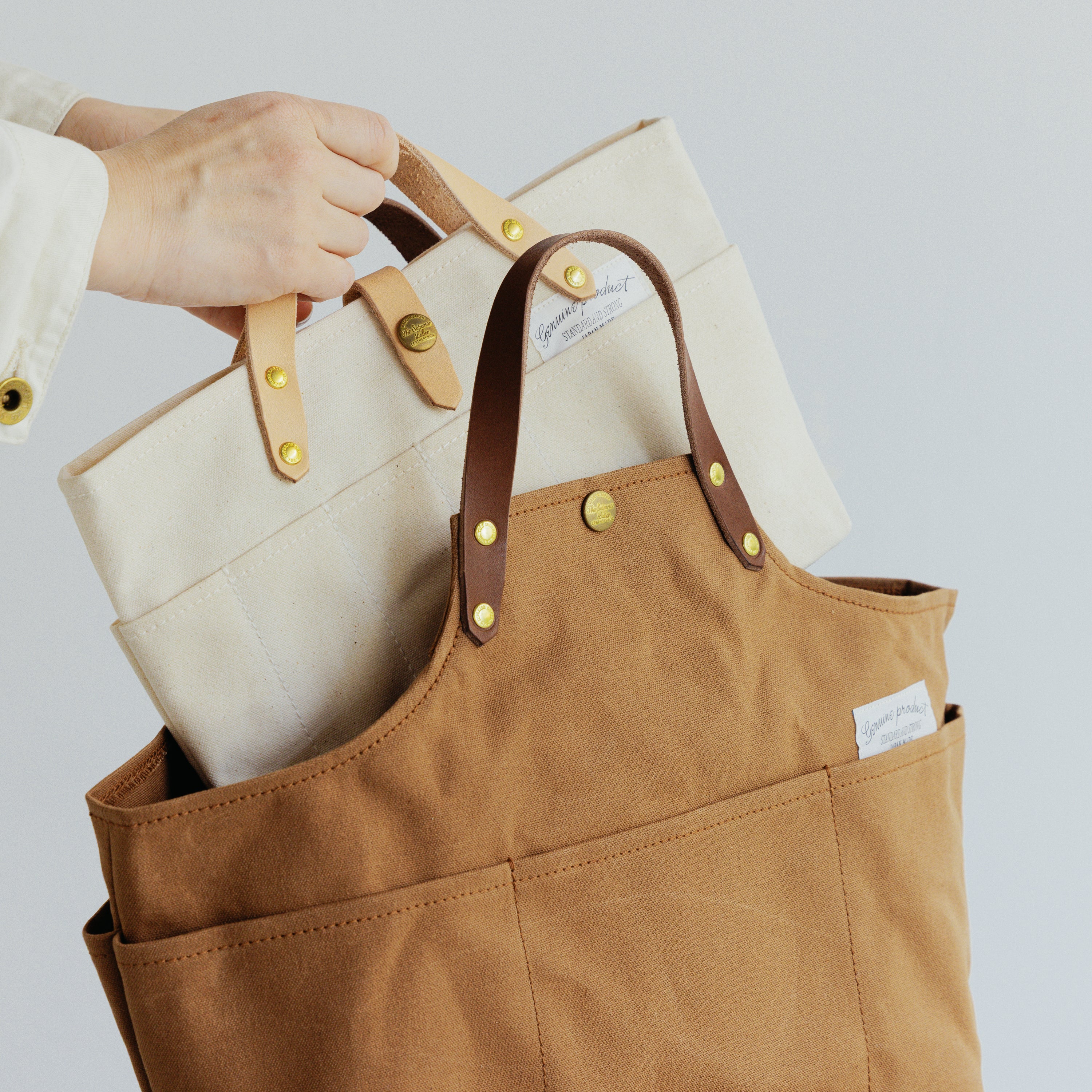 SL1707 paraffin canvas apron bag