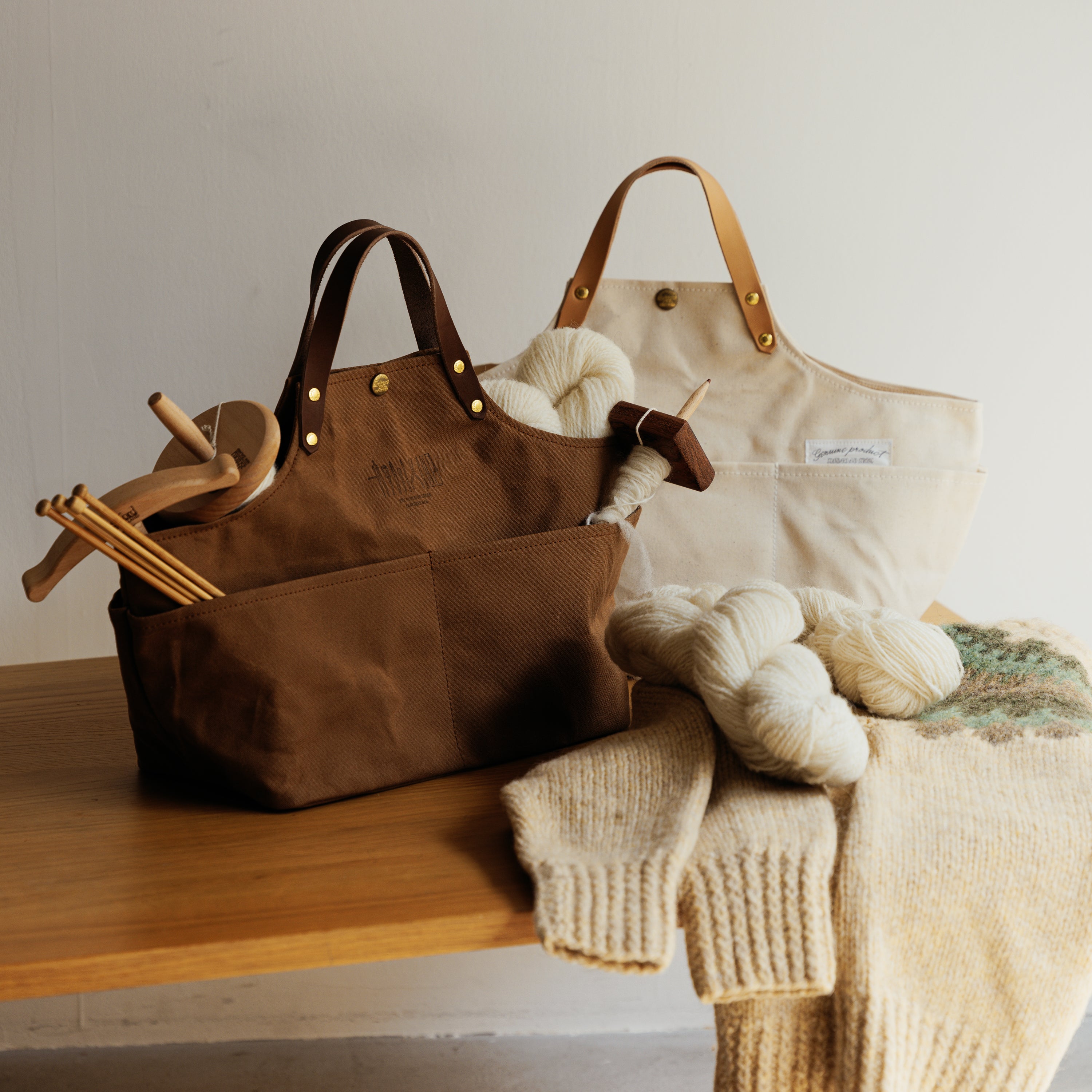 SL1707 paraffin canvas apron bag