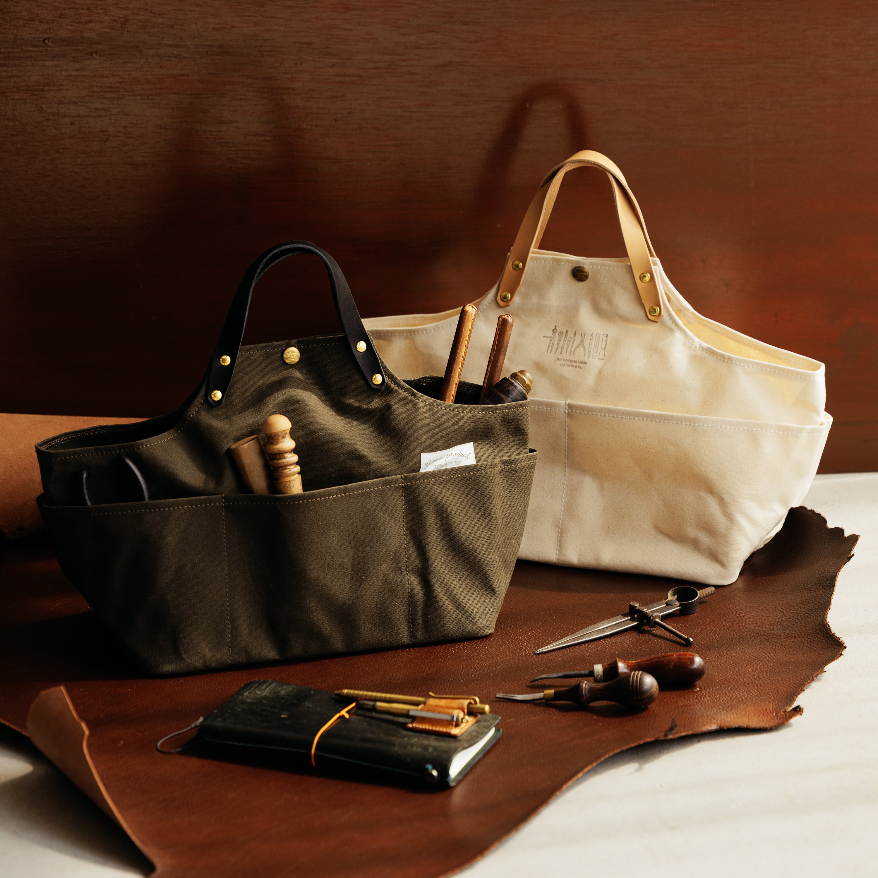 SL1707 paraffin canvas apron bag