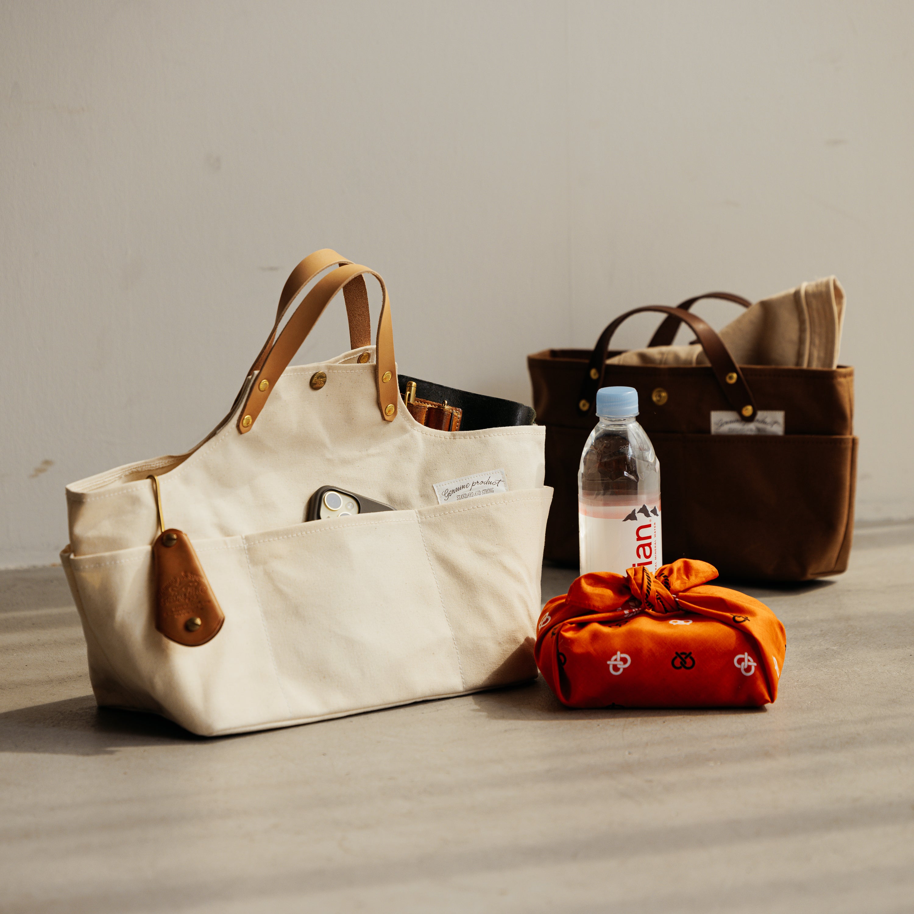 SL1707 paraffin canvas apron bag