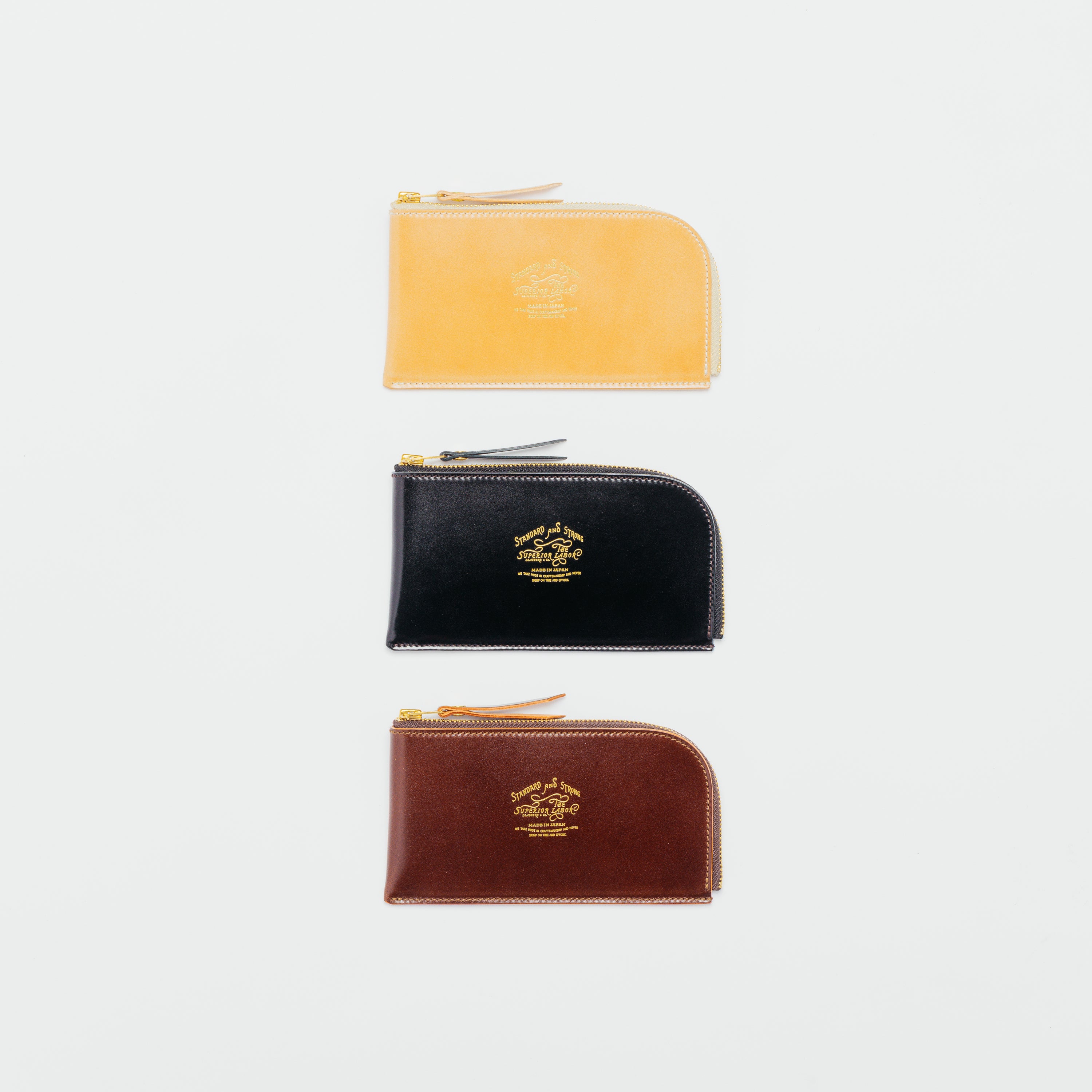 SL0183 cordovan L zip purse