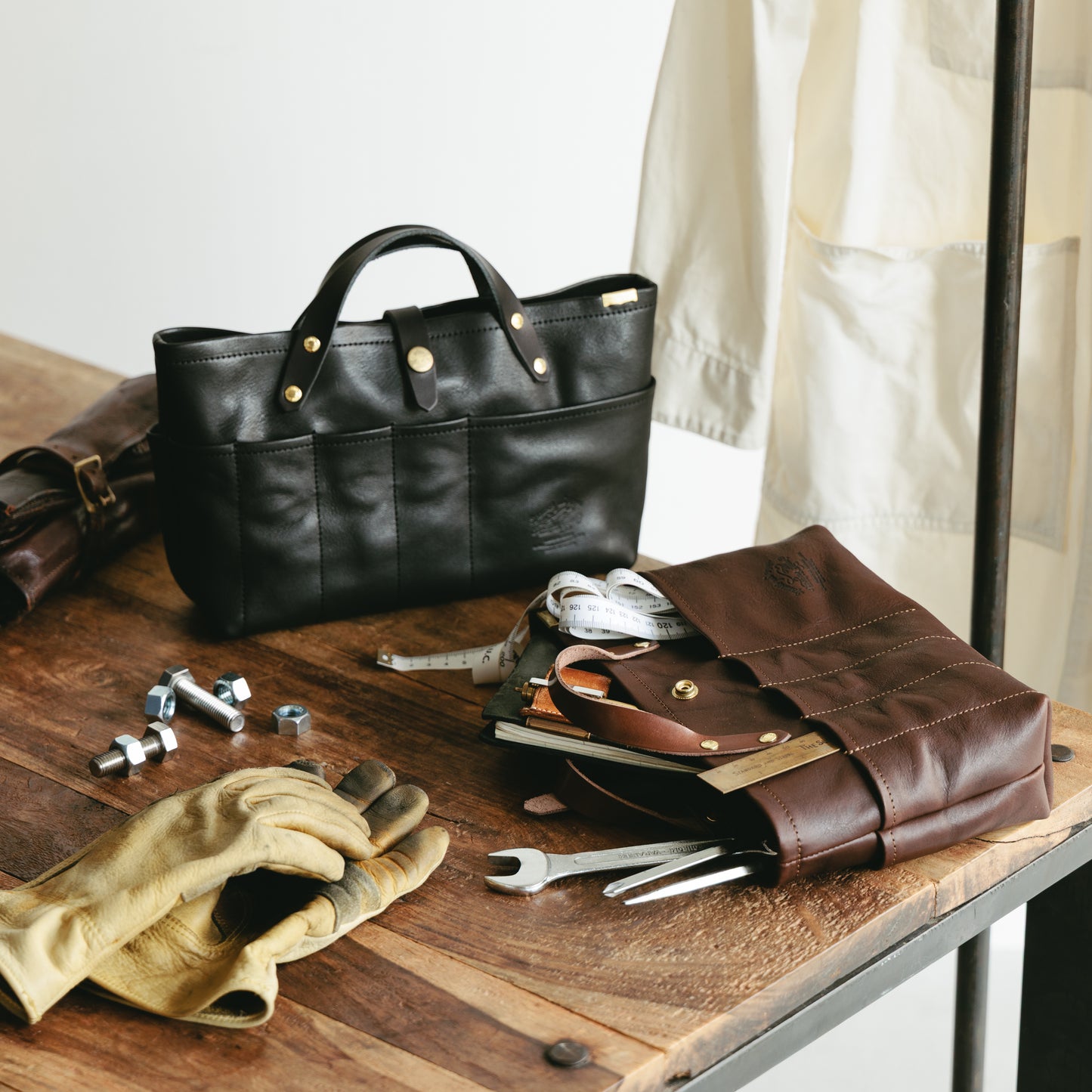 THE SUPERIOR LABOR All Leather Mini Bag (2 colours)