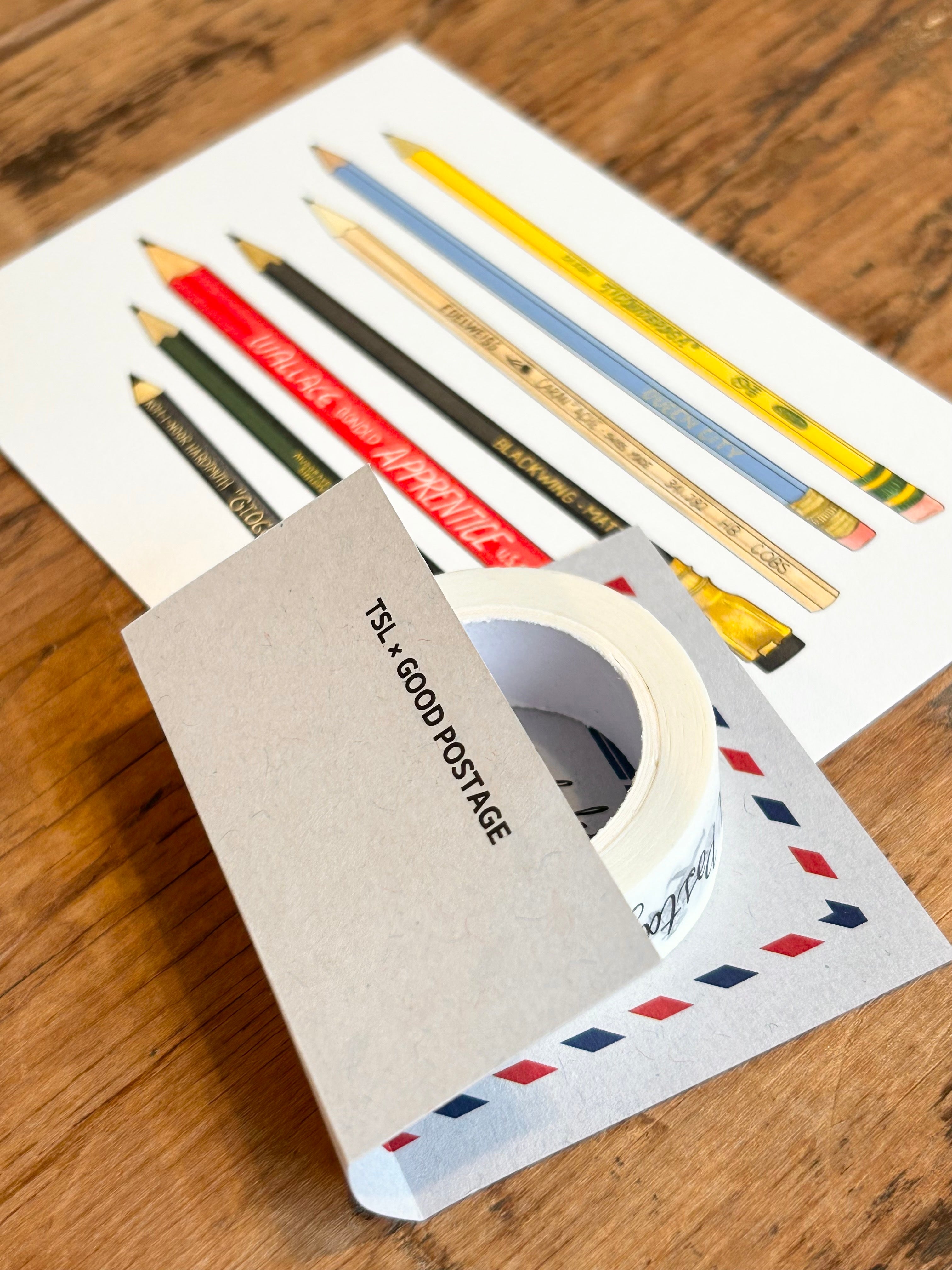 GP0008 Good Postage masking tape & post card