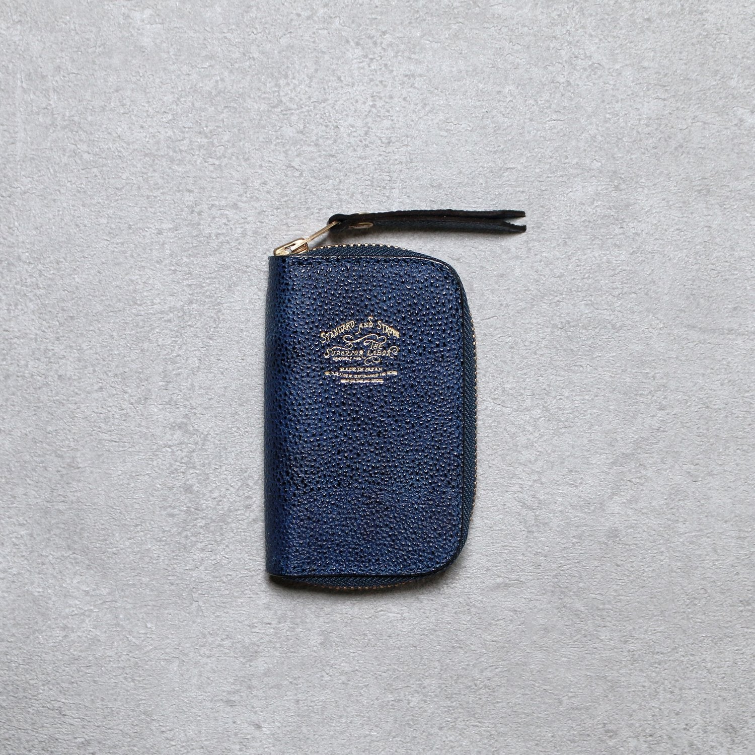 SL0311 KUROZAN indigo zip key case