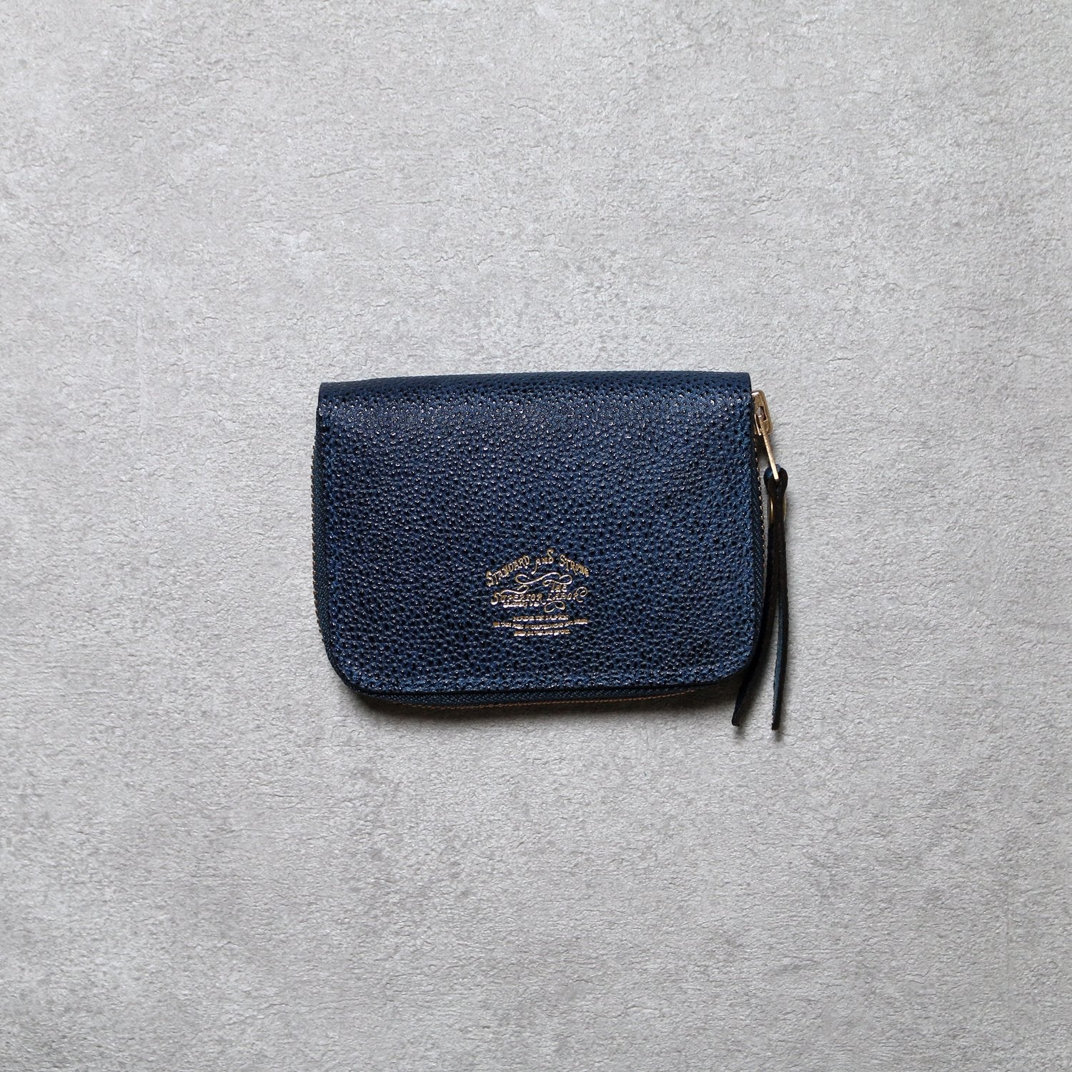 SL0307 KUROZAN indigo zip small wallet