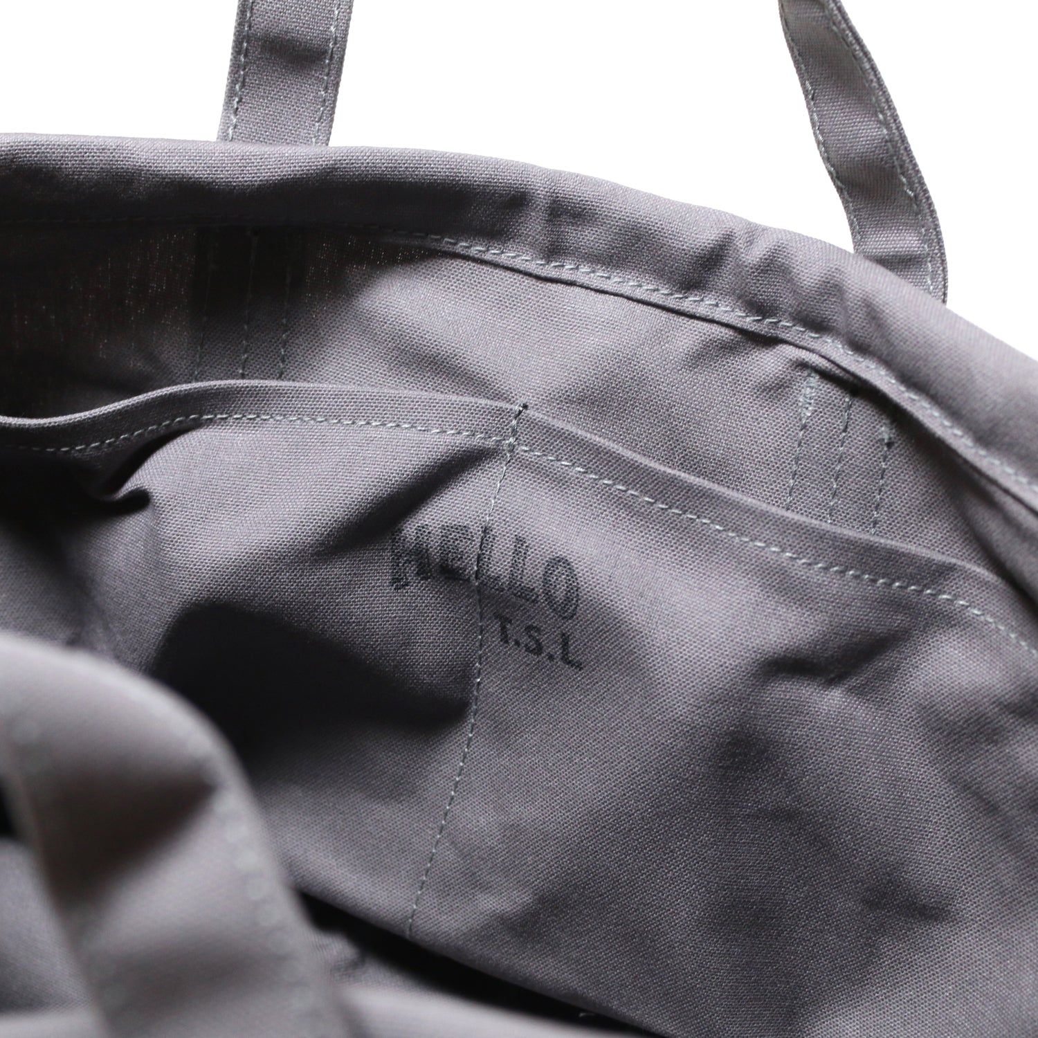 SL024  ”Hello TSL” tote bag shallow