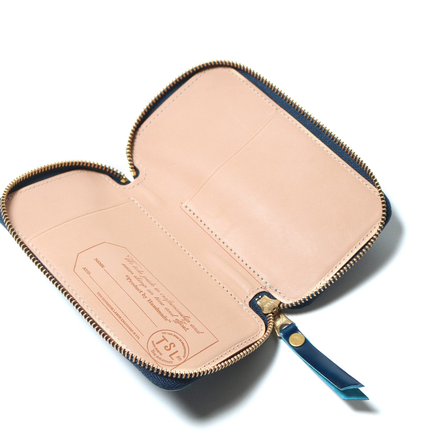 SL0570  cordovan zip pen case