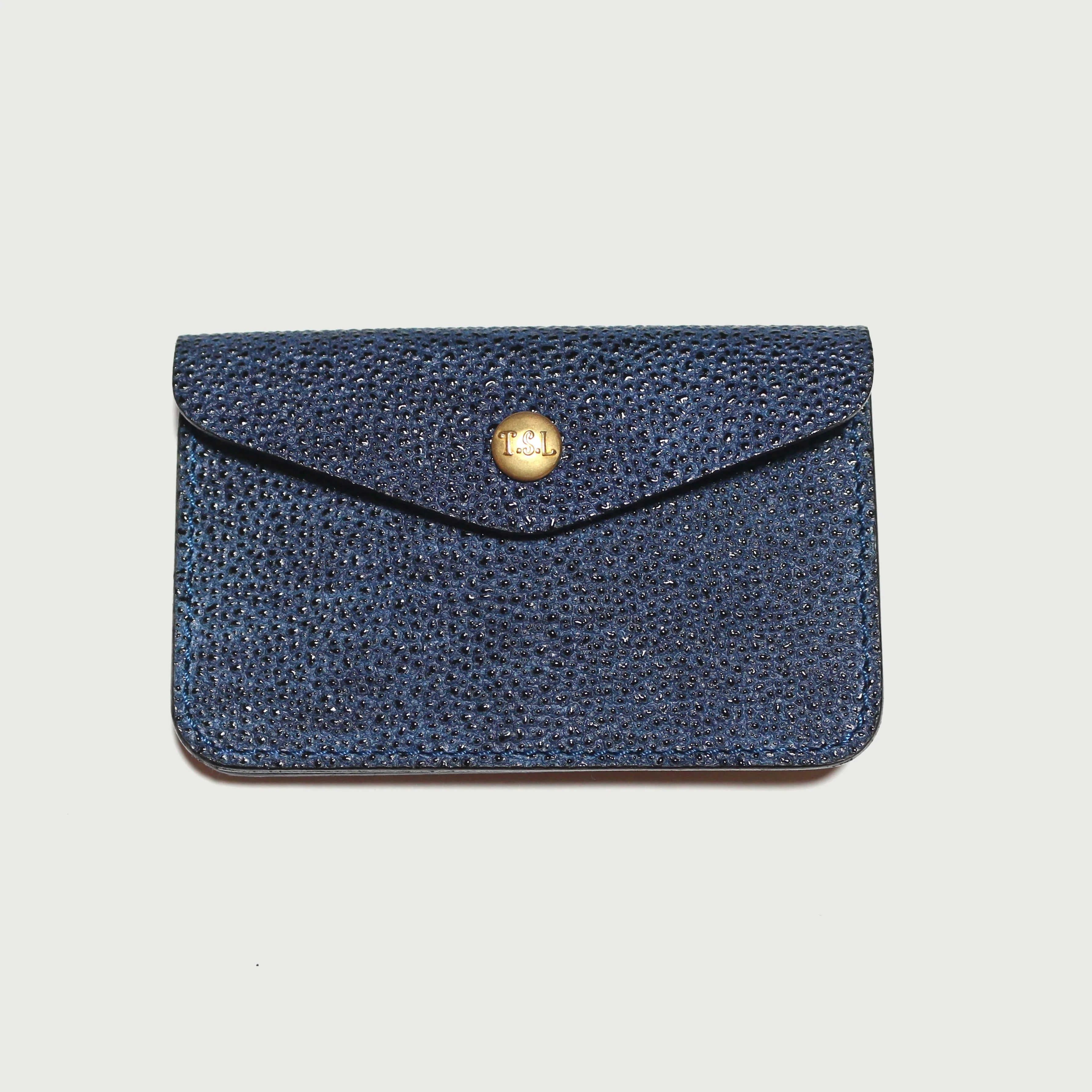 SL0325 KUROZAN Indigo Traveler's Small Purse