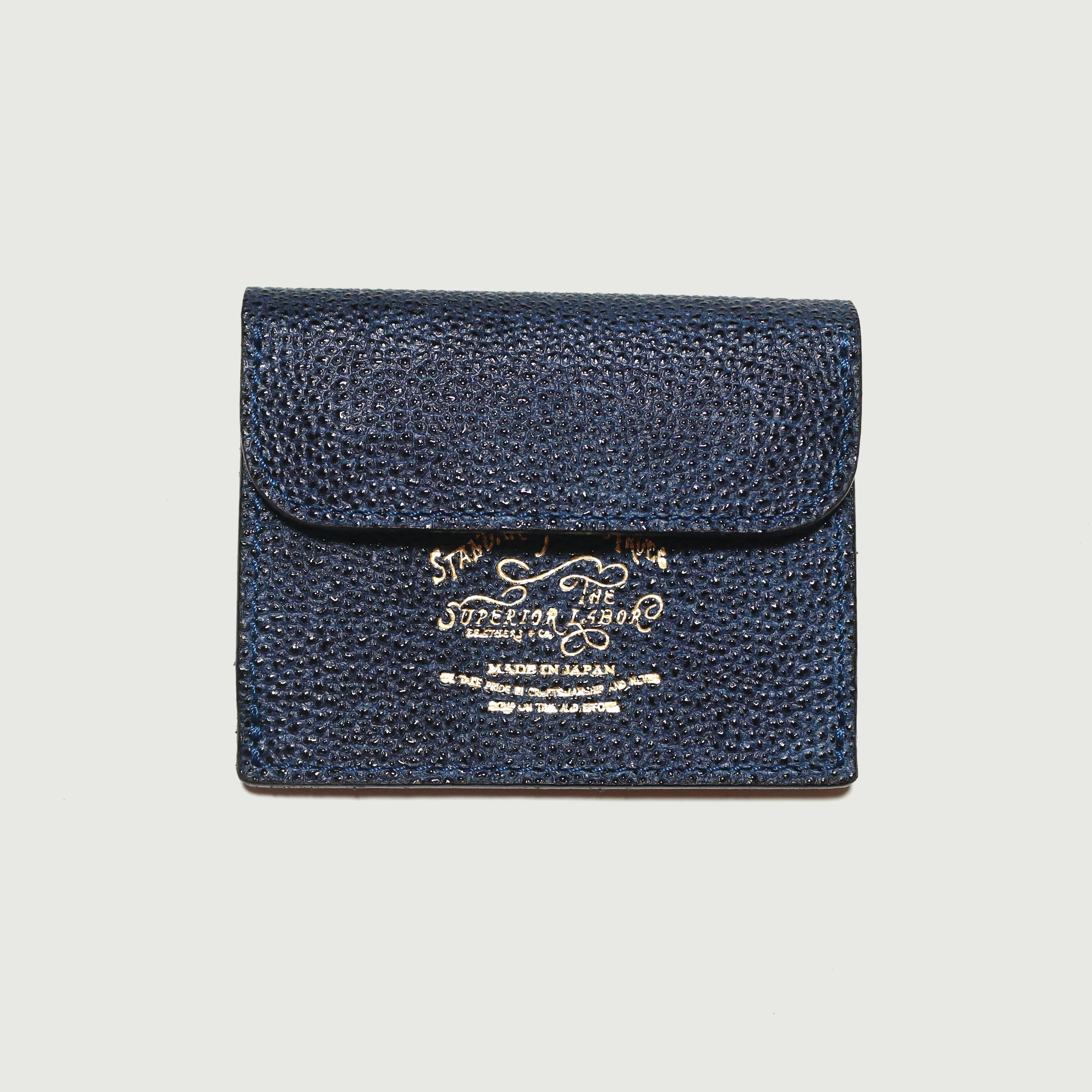 SL0327 KUROZAN Indigo Coin Pocket