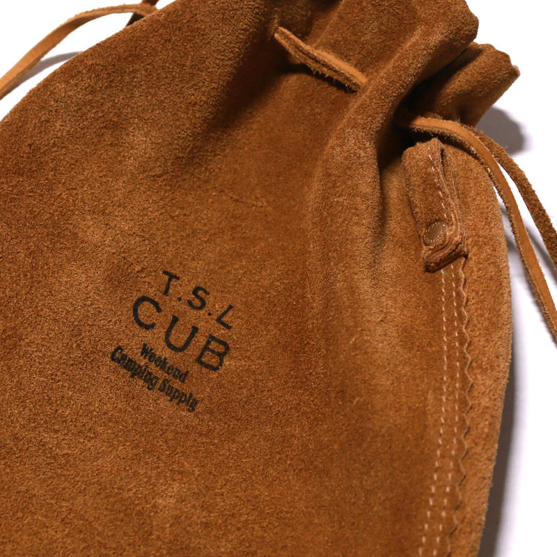 CUB055 suede lantern bag
