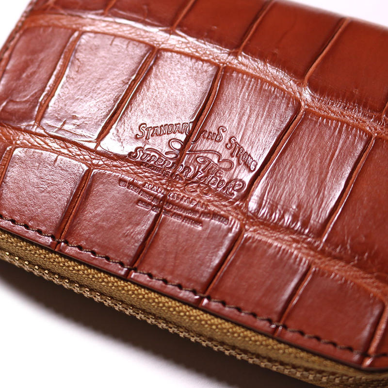 SL0332 crocodile zip small wallet