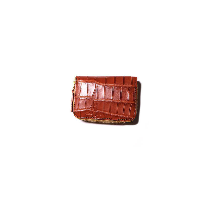 SL0332 crocodile zip small wallet