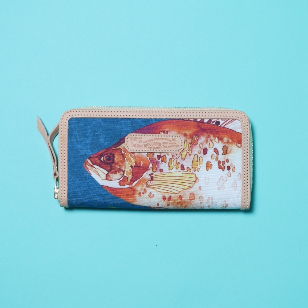 SL541 tropical zip long wallet FISH