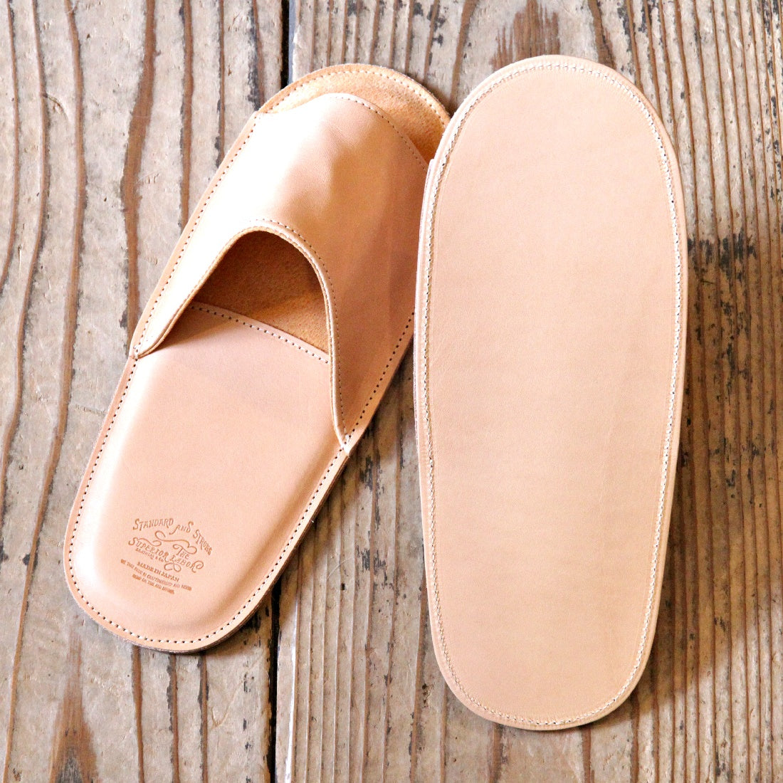 SL921 leather slippers