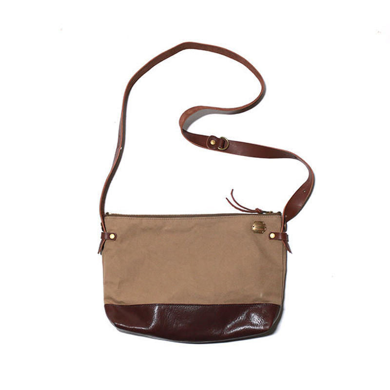 SL037 leather bottom shoulder bag S