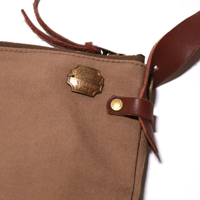 SL0037 leather bottom shoulder bag S
